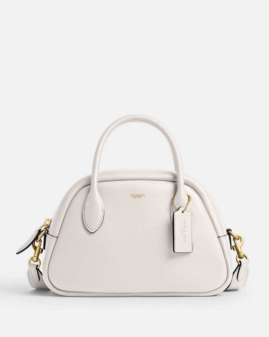 未使用☆COACH☆ Borough Bowling Satchel Bag COACH BOROUGH BOWLING 