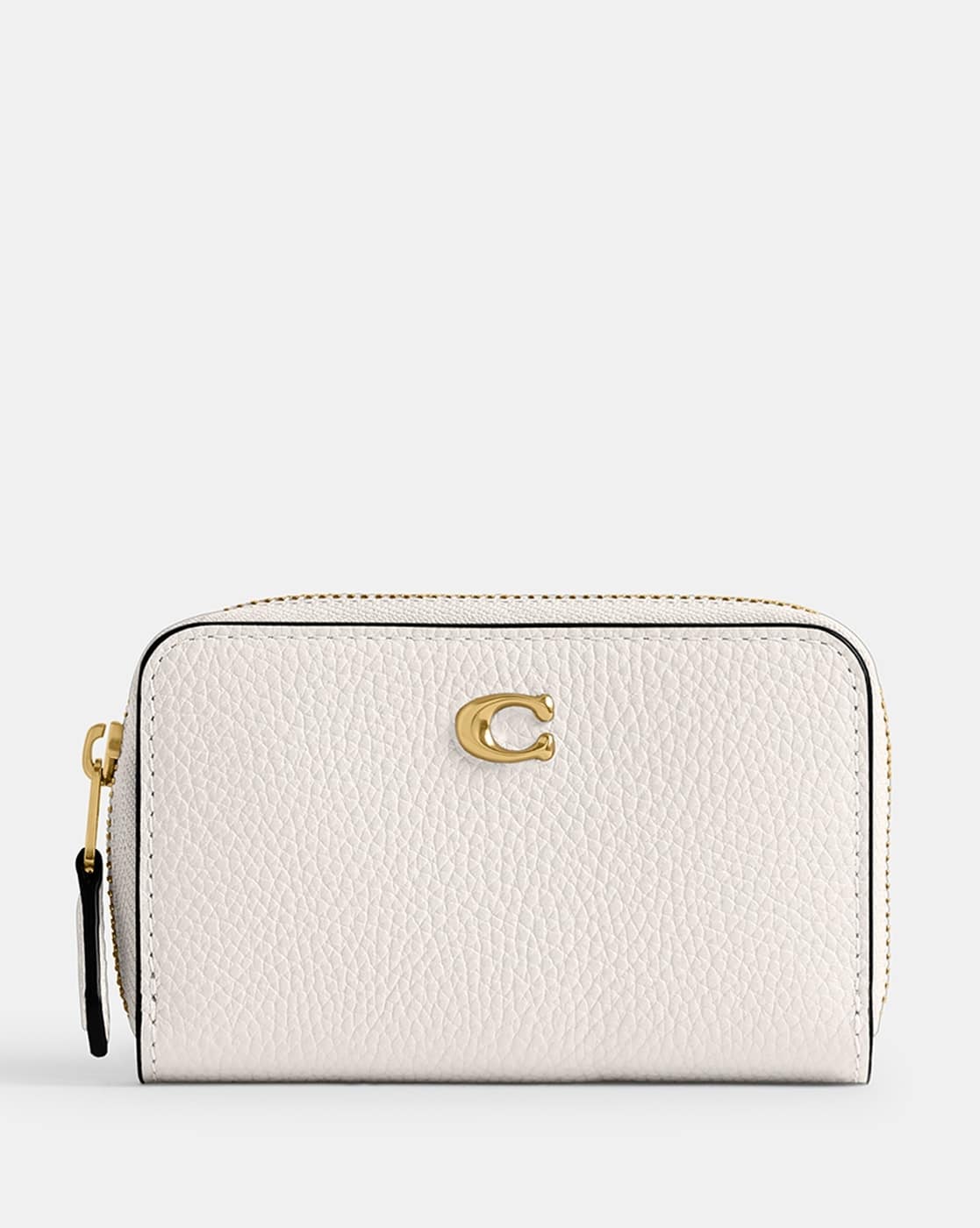 Buy Coach Essential Small Zip Around Card Case | White Color