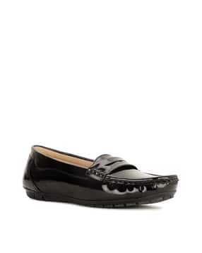 Women Slip-On Loafers with Stitched Detail