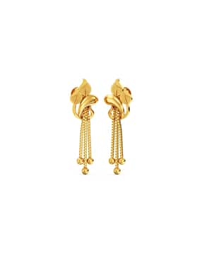 Women Yellow Gold Drop Earrings