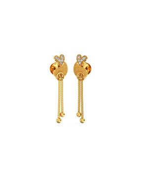 joyalukkas Women Yellow Gold Drop Earrings-picture-37
