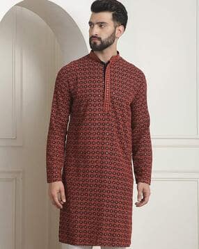 sojanya Men Embroidered Regular Fit Long Kurta-picture-37