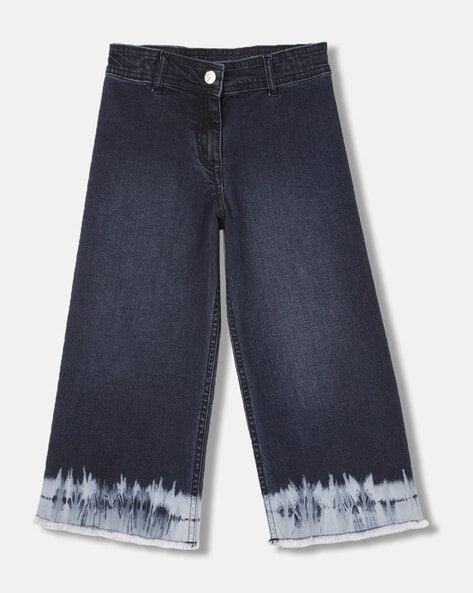 Blue Giraffe Jeans with Patch Pockets