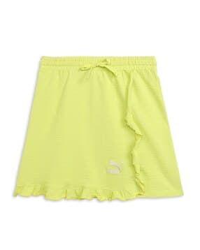 puma Ribbed A-Line Skirt with Drawstring Waist-picture-32