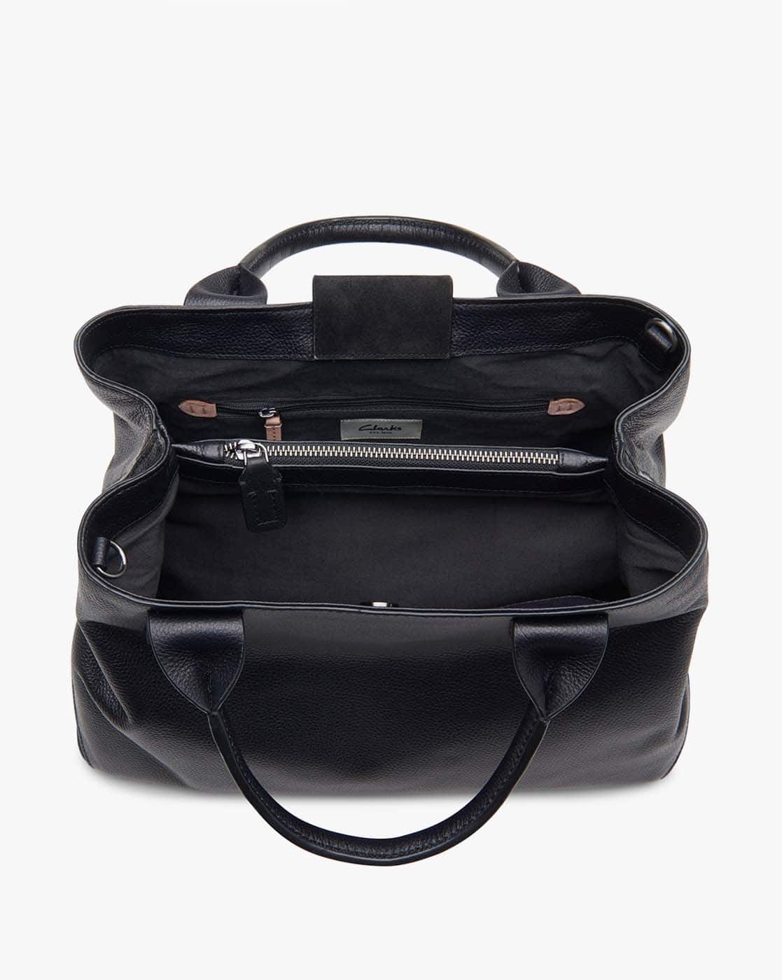 Clarks Talara Black Leather Clarks Leather Tote Bags Womens The