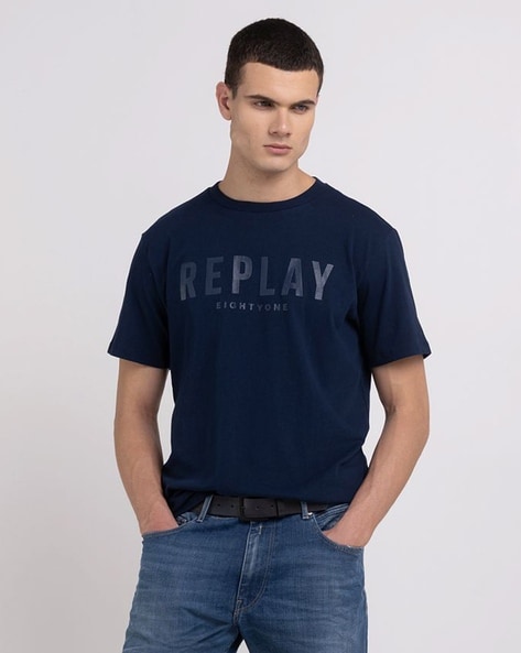 Campus Inspired Crew-Neck Jersey T-Shirt