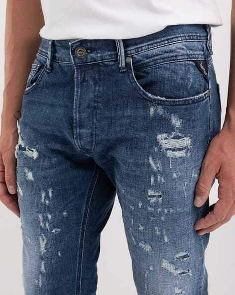 UE DAMAGED REGULAR FIT JEANS デニムパンツ　3 UE DAMAGED REGULAR FIT JEANS デニムパンツ 3 - メルカリ