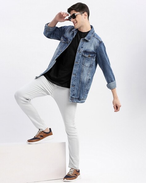 Buy Blue Jackets & Coats for Men by SHOWOFF Online | Ajio.com