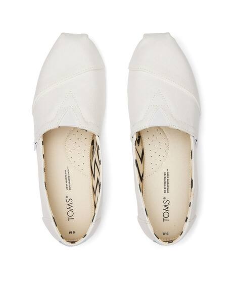 Organic Cotton White Canvas Slip-Ons