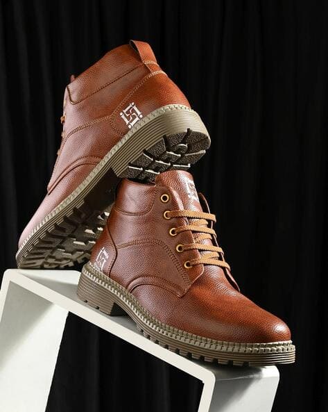 Buy Tan Boots for Men by LAYASA Online
