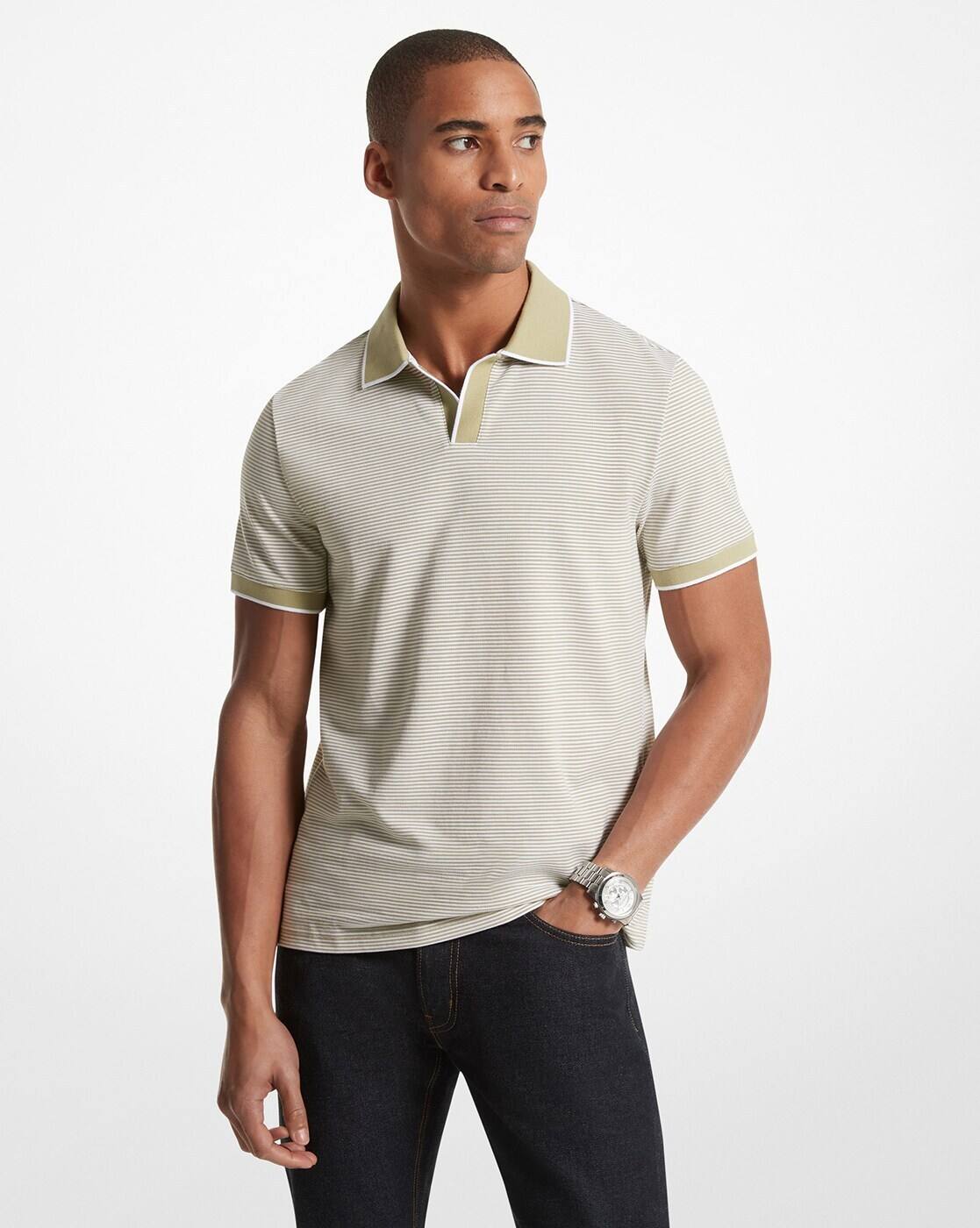ガブリエルTTT_MSW Persia knit polo shirt -1117Wx1400H-410477220-394-