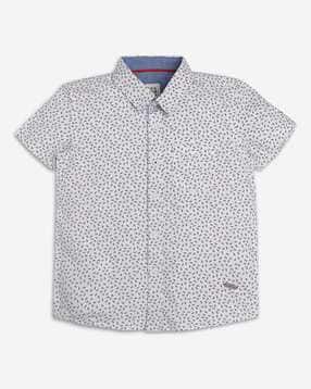 ed-a-mamma Boys Printed Cotton Regular Fit Shirt-picture-32