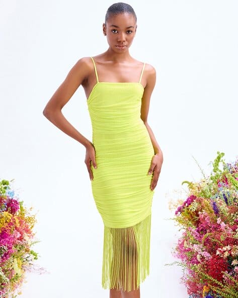 Buy Lime Green Dresses for Women by Cover Story Online | Ajio.com Buy Lime Green Dresses for Women by Cover Story Online | Ajio.com