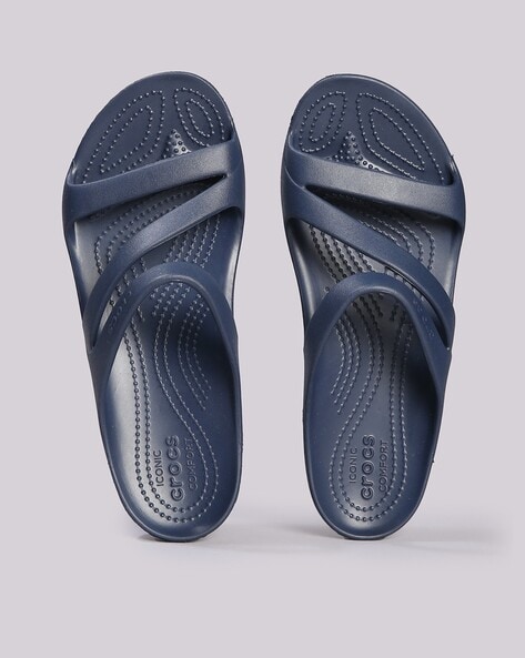 Crocs navy blue sandals best sale