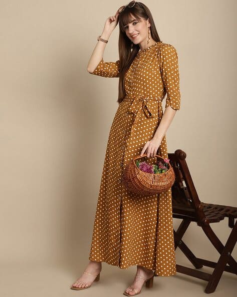 Buy Mustard Dresses for Women by La Zoire Online