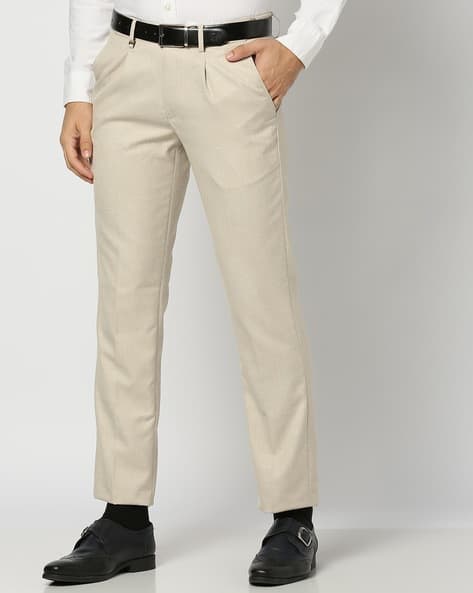 Men Slim Fit Low-Rise Trousers