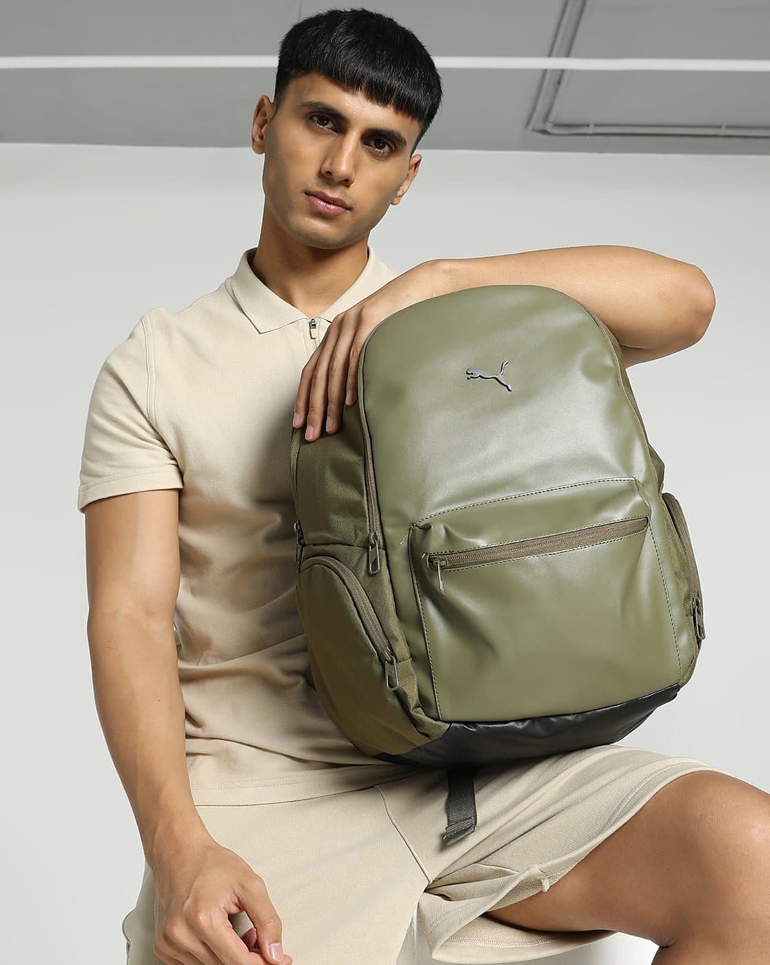 Buy Deep Olive Green Backpacks for Men by PUMA Online