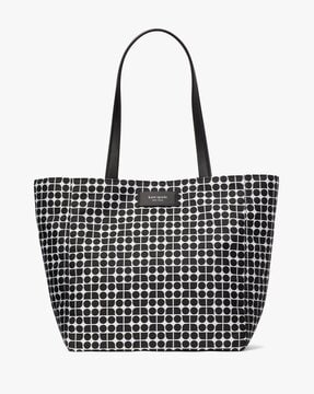 Buy KATE SPADE Noel Jacquard Large Tote Bag Black Color Women AJIO LUXE