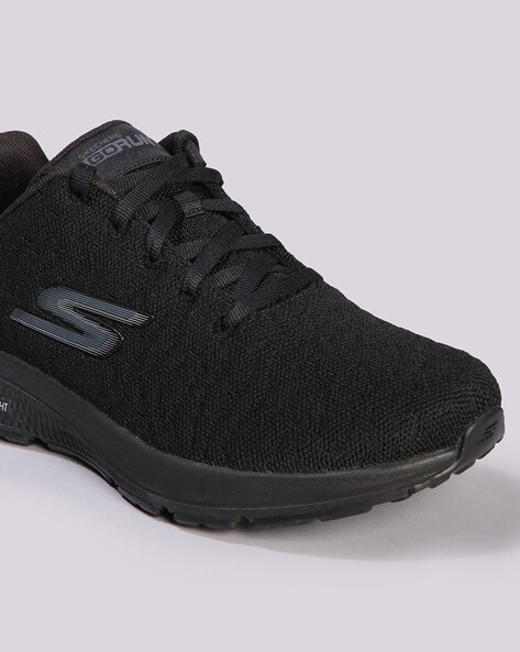 All black skechers running shoes hotsell