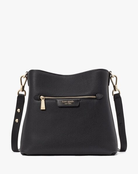 Hudson Pebbled Leather Medium Shoulder Bag