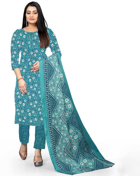 Women Printed Unstitched Dress Material Price in India