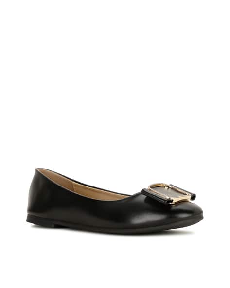 Bata Women Cleo Ballerina with Metal Accent