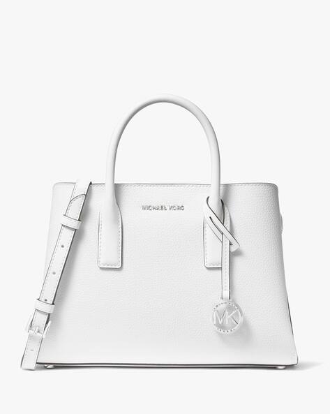 Buy Michael Kors Ruthie Small Pebbled Leather Satchel Bag White