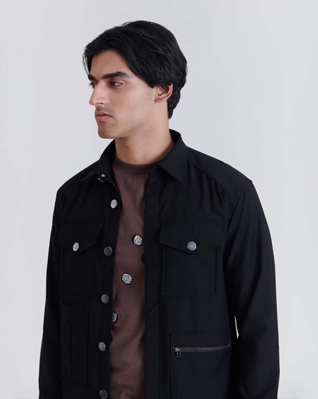 Buy Black Jackets Coats for Men by No Grey Area Online