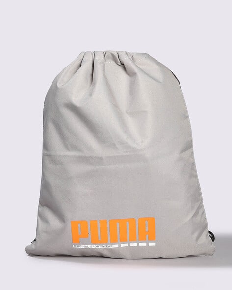 Logo Print Drawstring Bag