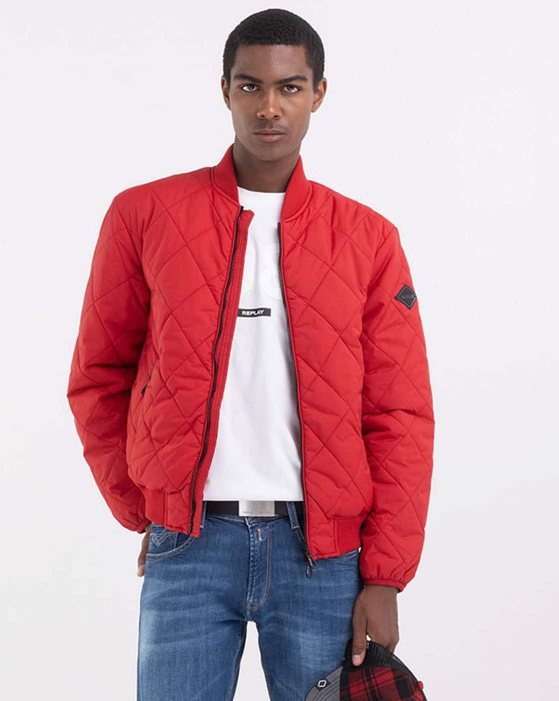 Buy Red Jackets & Coats for Men by REPLAY Online | Ajio.com