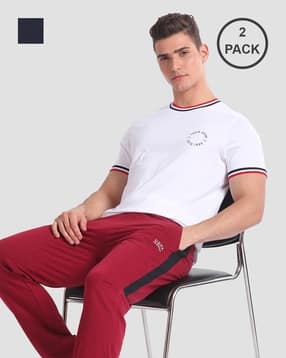 u.s. polo assn. Men Pack of 2 Crew-Neck Cotton OEE01 Lounge T-Shirts-picture-19