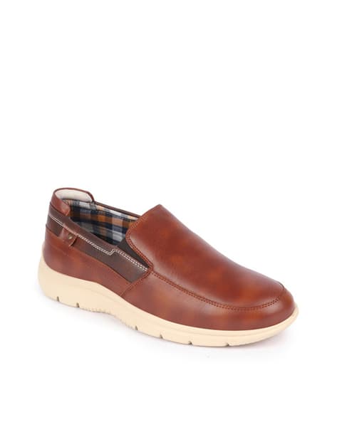 FAUSTO Men Round-Toe Formal Slip-On Shoes