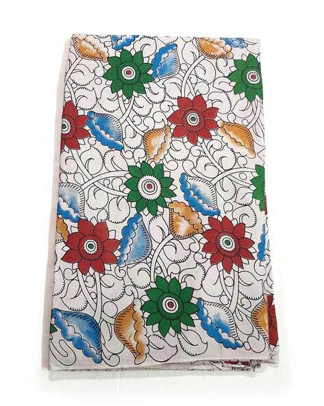 Kalamkari Print 1-Piece Dress Material Price in India