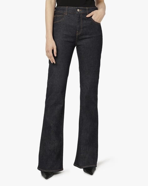 Buy EMPORIO ARMANI Eagle Logo On Pocket Mid-Rise Slim Fit Jeans