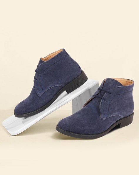 Buy Navy blue Boots for Men by FAUSTO Online