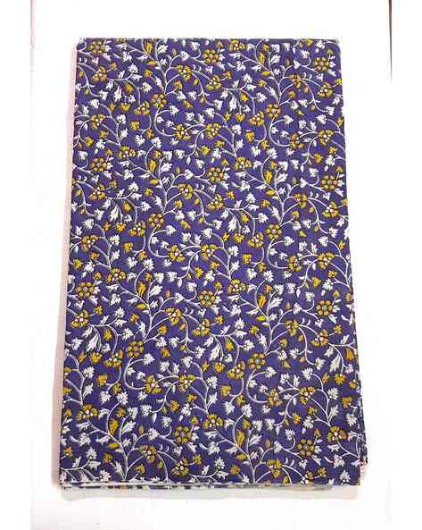 Women Floral Print 1-Piece Unstitched Dress Material Price in India