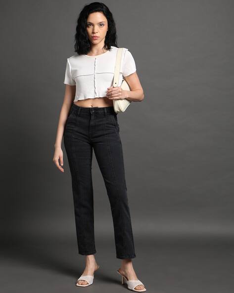 SPYKAR Women Ankle-Length Paneled Slim Fit Jeans