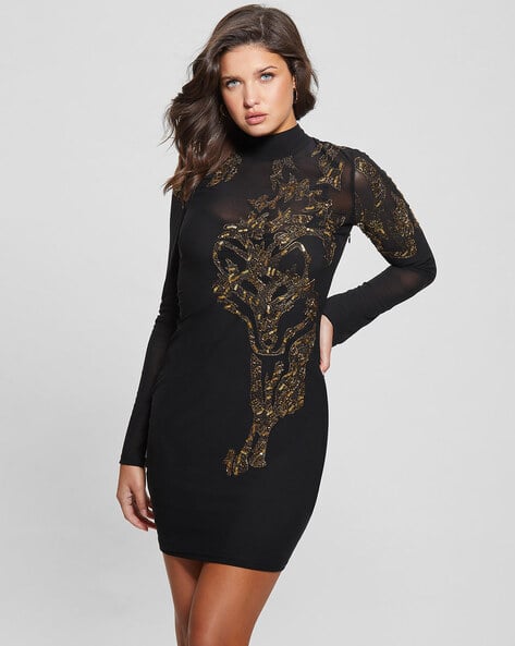 Buy Black Dresses for Women by GUESS Online | Ajio.com Buy Black Dresses for Women by GUESS Online | Ajio.com