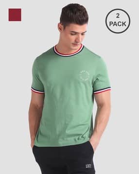 u.s. polo assn. Men Pack of 2 Crew-Neck Cotton OEE01 Lounge T-Shirts-picture-36