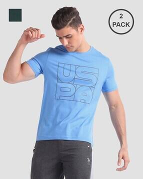 u.s. polo assn. Men Pack of 2 Logo Print Lounge T-Shirts-picture-46