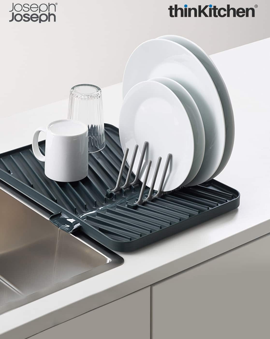 Buy Joseph Joseph Flip-Up Adjustable Draining Board Grey Color