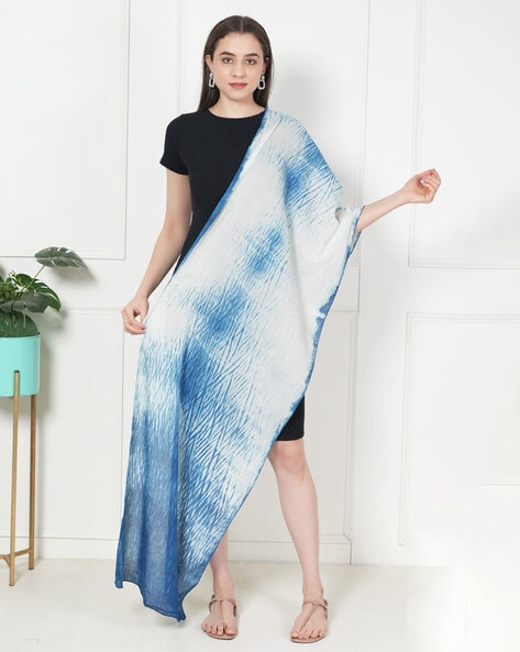 Women Ombre-Dyed Cotton Stole Price in India