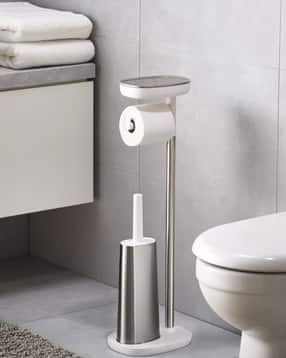 Toilet Paper Holder with Flex & Steel Toilet Brush-image-25