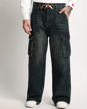 the bear house Men Relaxed Fit Cargo Pants with Insert Pockets-picture-32