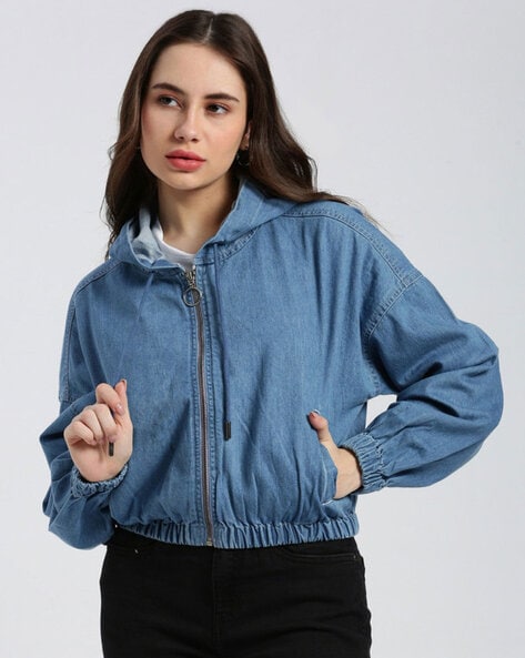 Buy Blue Jackets & Coats for Women by Grit & Flair Online | Ajio.com