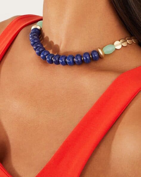 Statement Necklace Chunky Necklaces For Women Buy Blue Necklaces - Main Image