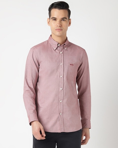 Oxford Cotton Button-Down Slim Fit Shirt