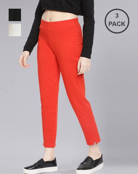 Buy Multicoloured Trousers Pants for Women by DOLLAR MISSY