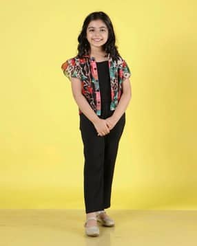 neudis Girls Floral Print Shirt & Pants Set-picture-44