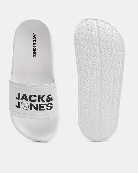 Jones Sliders For Men White Flip Flops Chanclas Jack Jones Jack